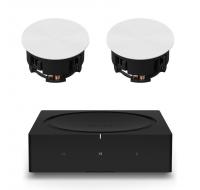 Sonos In-Ceiling Speaker Pair with Amp Wireless Hi-Fi Player